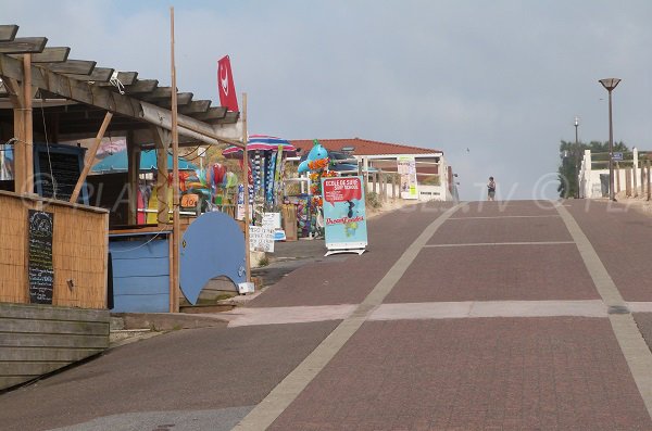 negozi dalla spiaggia al centro di Vieux Boucau