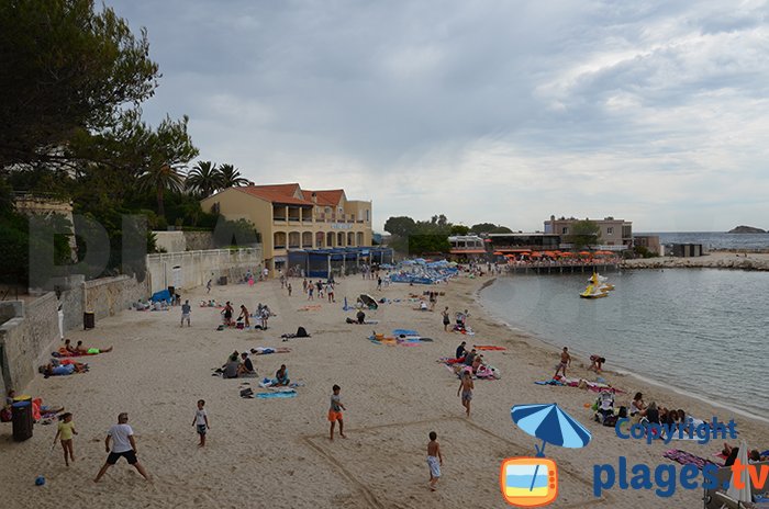 Plage du Renecros à Bandol