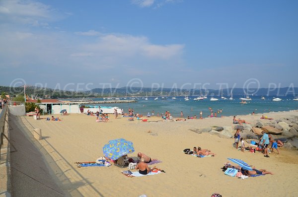 Private beach in Cavalaire sur Mer in France