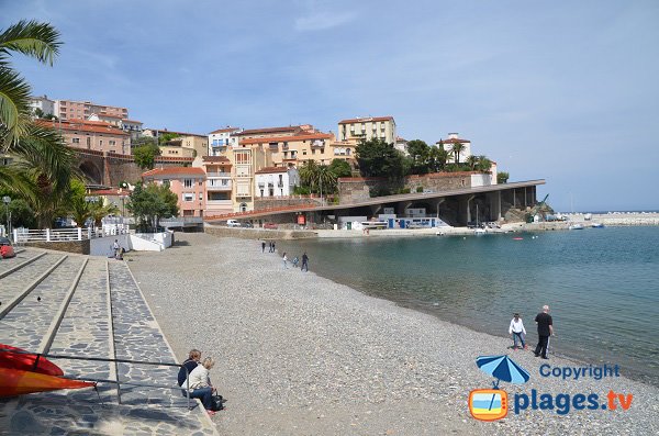 Spiaggia di Cerbère in Francia