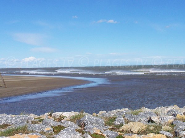 Plage des Chalets par temps de vent