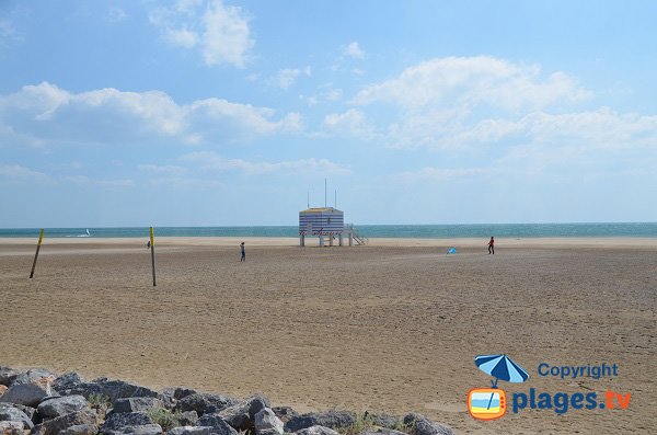 Chalets beach in Gruissan in France