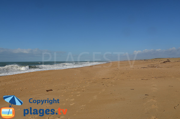 Grande plage de sable à Tarnos peu connue