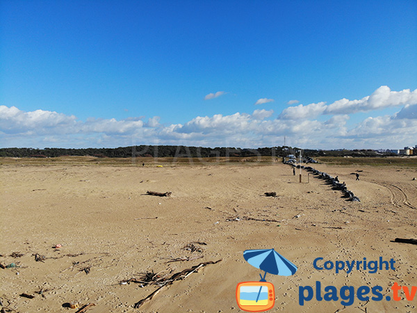 Accès à la plage du Champ de Tir à Tarnos