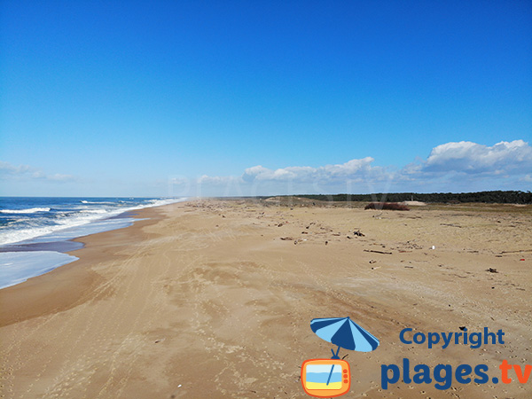 Photo de la plage du Champ de Tir à Tarnos