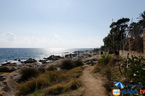 Plage de la Chapelle des Grecs côté Sanguinaire - Ajaccio