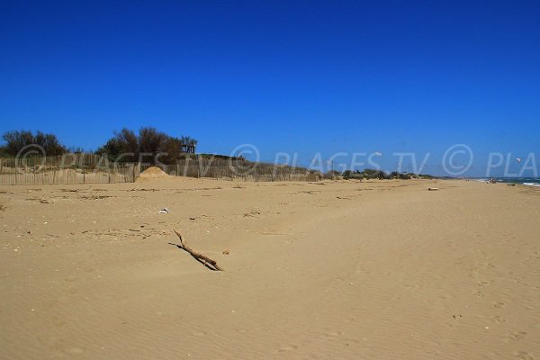 Beach near campsite of Sérignan - France