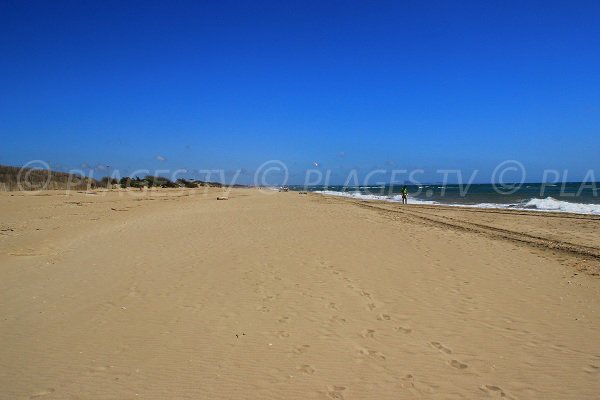 Public beach in Sérignan