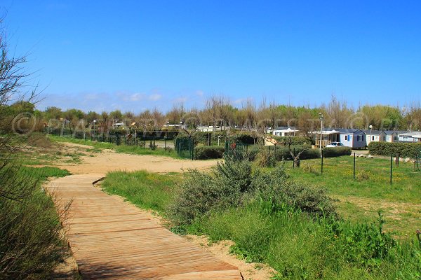 Campsite near Chapelle beach in Sérignan