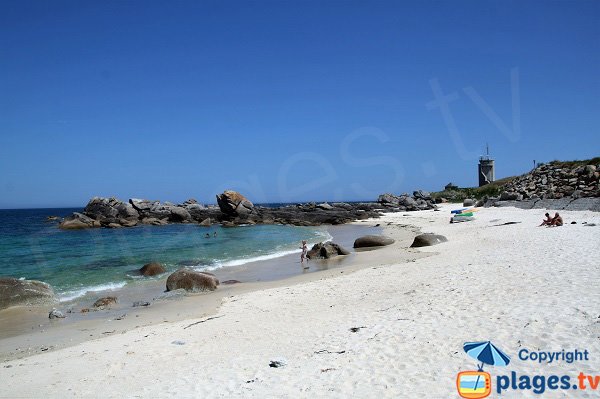 Foto vom Strand Les Chardons in Brignogan - Bretagne