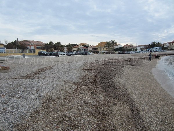 Plage des Charmettes à Six Fours les Plages dans le Var