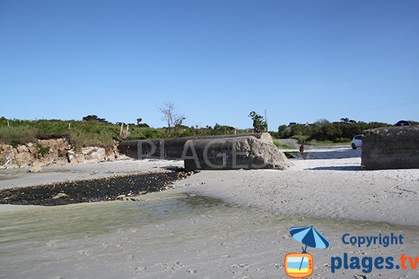 Plage facilement accessible à Landunvez