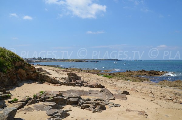 Pointe du Percho depuis la plage de Pouladen - St-Pierre-Quiberon