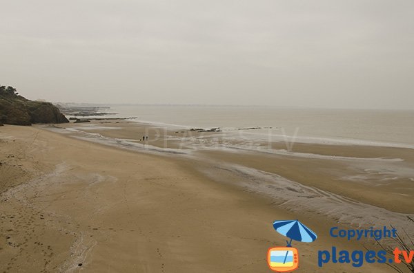 Plage du Chatelet à St Michel Chef Chef à marée basse