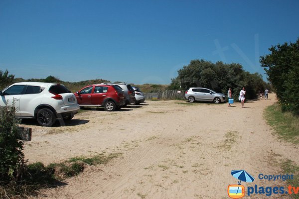 Parking de la plage du Chatelet à Tardinghen