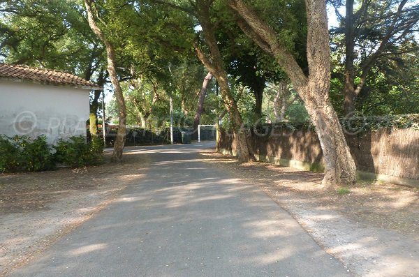 Chemin d'accès à la plage des Chênes Lièges d'Hossegor