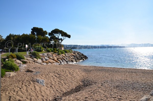 Photo of the beach reserved for dogs in La Ciotat