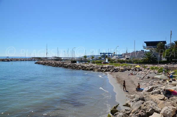 Foto des Hundestrandes in Menton