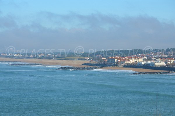 Plage du Club et plage des Sables d'Or à Anglet