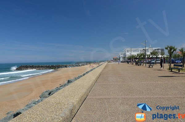 Spiaggia del Club a Anglet in Francia