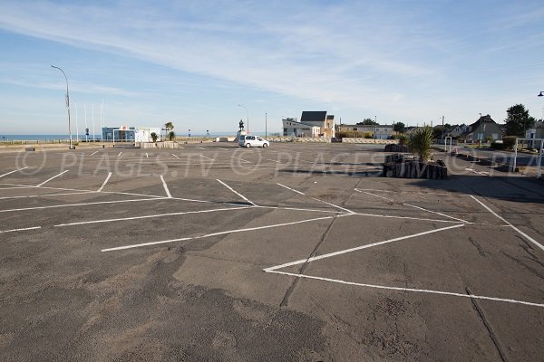 Parking of Colleville-Montgomery beach