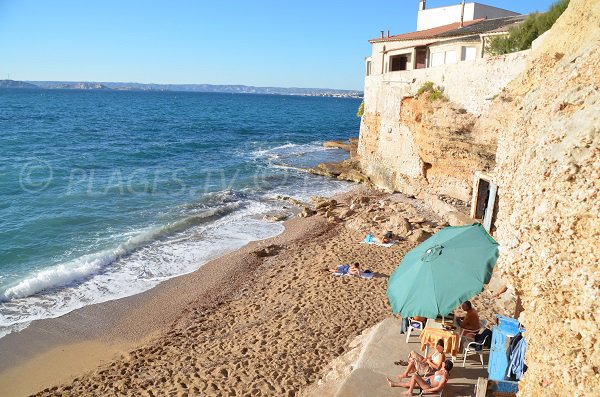 Photo of Colombet beach in Marseille in France