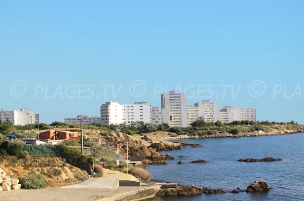 Foto della spiaggia Combattants a Port le Bouc in Francia