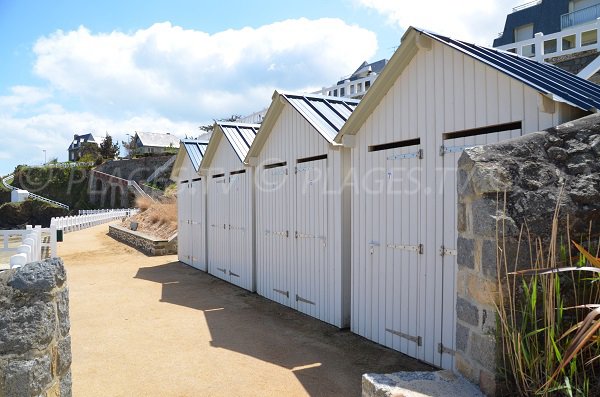 bath cabins of Comtesse beach - St Quay Portrieux