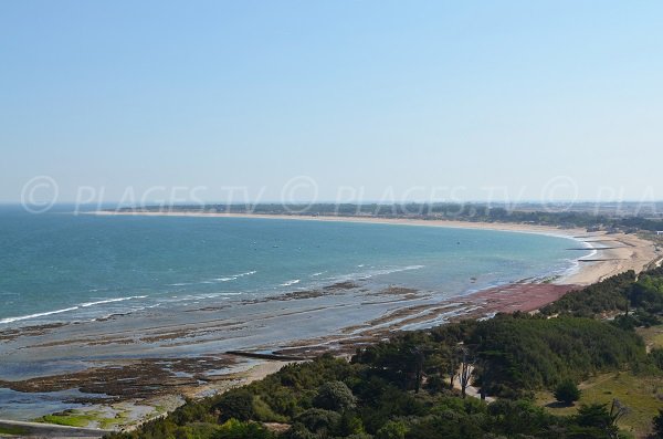 Photo de la plage de la conche des Baleines sur l'ile de Ré