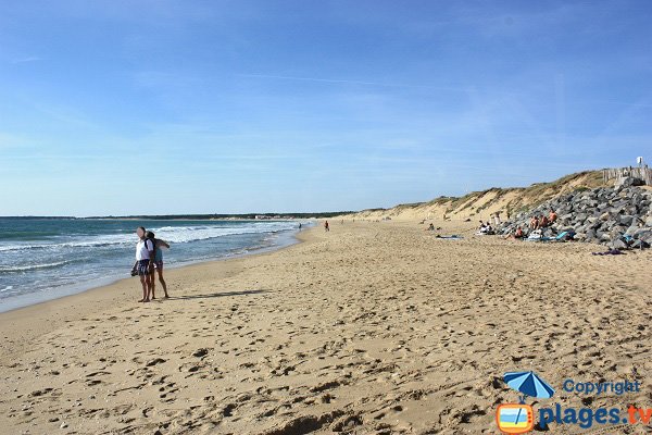 Plage des Conches côté nord - Longeville