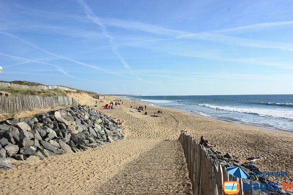 Photo de la plage des Conches à Longeville sur Mer