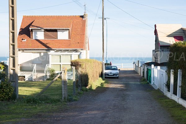 Accès à la plage des Confessionnaux - Lion sur Mer