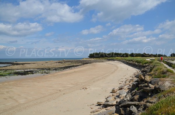 Photo de la plage de la pointe du Conguel à Quiberon