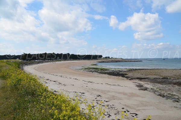 Plage sud du Conguel à Quiberon