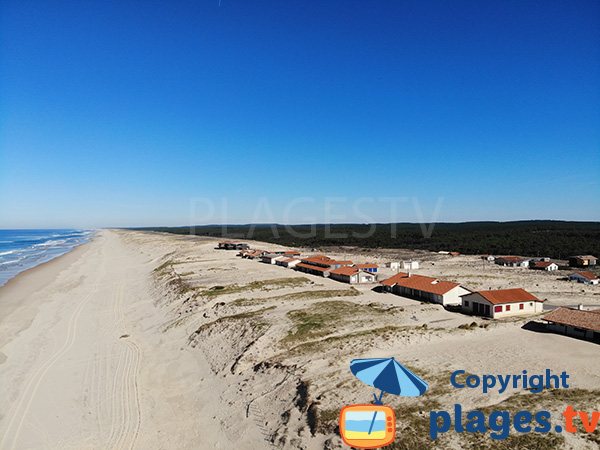 Photo de la plage de Contis dans les Landes