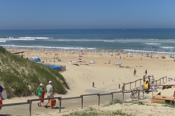 Access to Contis beach - France