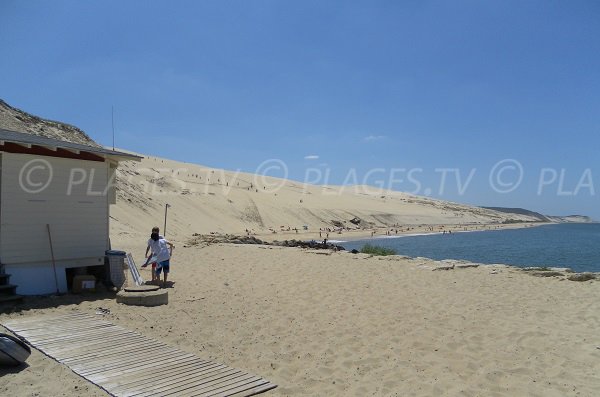 Photo of Dune Pilat beach from the first aid station