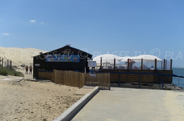 Snack à proximité de la plage de la Dune du Pilat