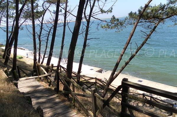 How to get on the beach of the Dune du Pilat