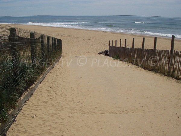 End of access of Grouin du Cou beach in La Tranche sur Mer