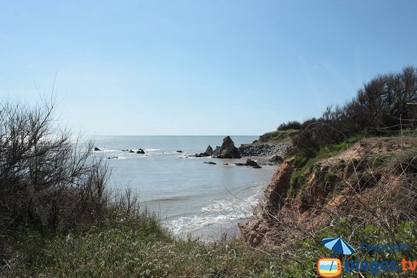 La Corque à Brétignolles sur Mer à marée haute