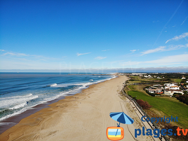 Photo de la plage du Corsaire à Anglet