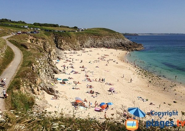 Photo de la plage de Corsen à Plouarzel en Bretagne