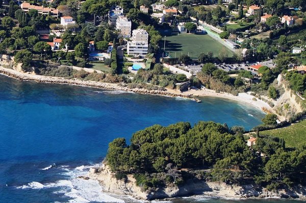 Corton beach of Cassis in France