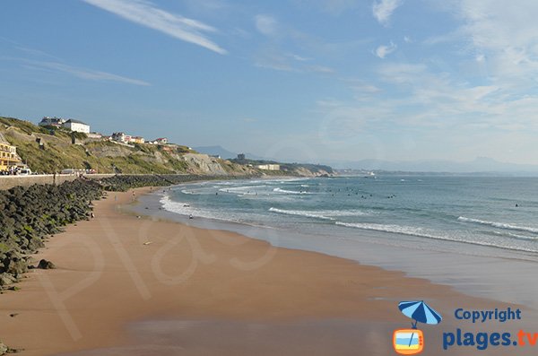 Plage de la Côte des Basques à Biarritz