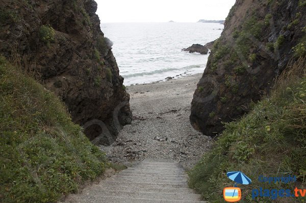 Accès à la grève du Cotentin à Planguenoual