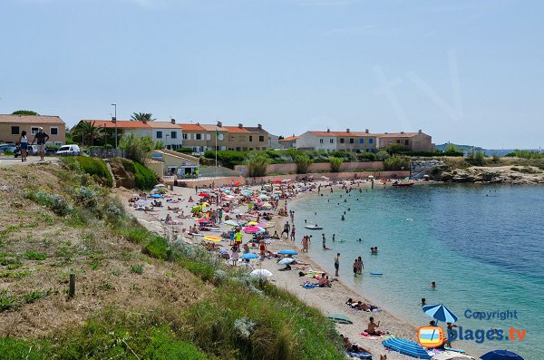 Spiaggia della Coudoulière in estate - Six-Fours-les-Plages