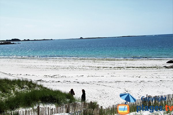 Plage de sable fin à Saint Pabu