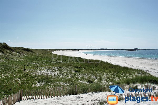 Grande plage à Saint Pabu