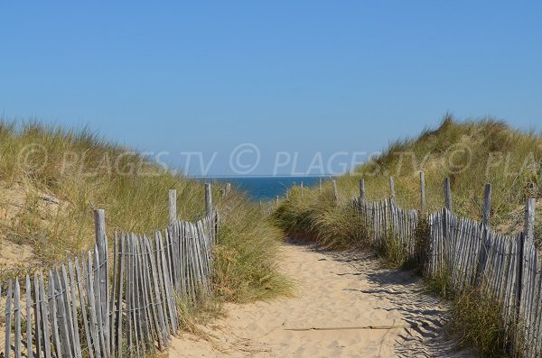 Sentier d'accès à la plage de Couny